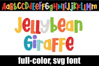 The Playful Design of Jellybean Giraffe Font