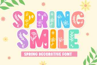 Spring Smile: Creative Fonts for Vibrant Projects