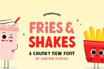 Fries and Shake Font: Bold Design Inspiration