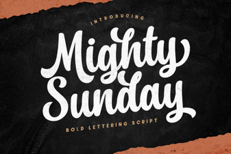 Design Your Sunday with the Mighty Font